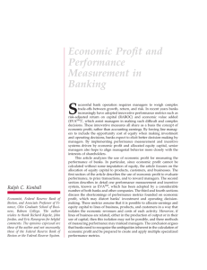 S Economic Profit and Performance Measurement in