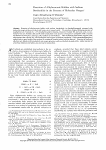 Reactions of Alkylmercuric Halides with  Sodium of Molecular Oxygen' 870
