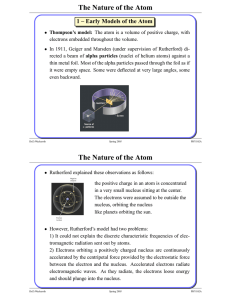 The Nature of the Atom