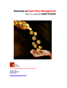 Overview of Cash Crunch Cash Flow Management
