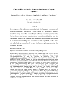 Convertibles and hedge funds as distributors of equity exposure