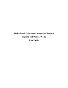 Model-Based Estimates of Income for Wards in England and Wales, 2001/02