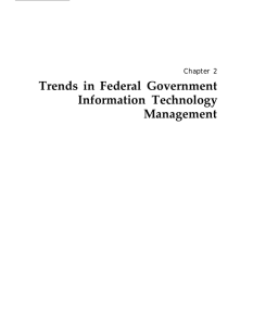 Trends in Federal Government Information Technology Management Chapter 2