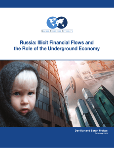 Russia: Illicit Financial Flows and the Role of the Underground Economy