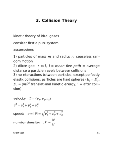 3. Collision Theory m r