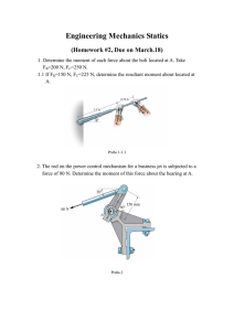 Engineering Mechanics Statics (Homework #2, Due on March.18)
