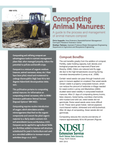 Composting Animal Manures:  Compost Benefi ts