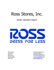 Ross Stores, Inc.  Equity Valuation Report