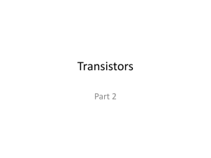 Transistors Part 2