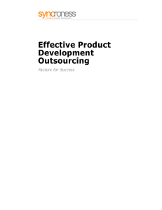 sync roness Effective Product Development