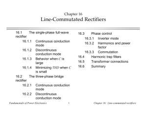 Line-Commutated Rectifiers Chapter 16