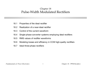 Pulse-Width Modulated Rectifiers Chapter 18