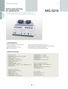 MG-5216 REPULSION MOTOR/ DC GENERATOR • Electrical Machine