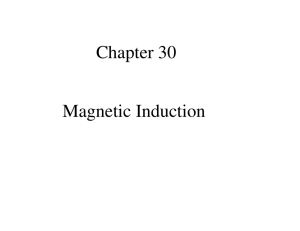 Chapter 30 Magnetic Induction