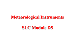 Meteorological Instruments  SLC Module D5