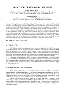 ADVANTAGES OF DSP CAMERA PROCESSING