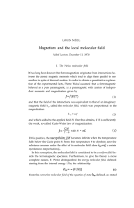 Magnetism and the local molecular field