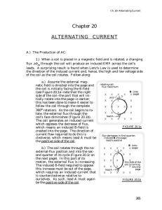 Chapter 20 ALTERNATING   CURRENT