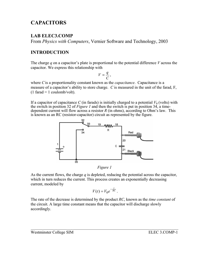 CAPACITORS LAB INTRODUCTION