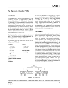 AN101 An Introduction to FETs Introduction