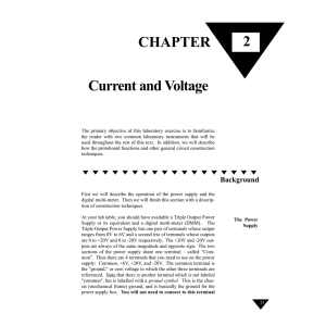 2 CHAPTER Current and Voltage