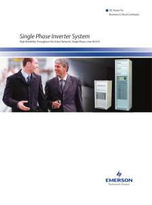 Single Phase Inverter System