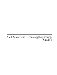 XVII. Science and Technology/Engineering, Grade 8