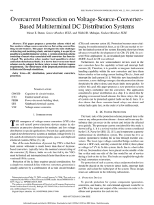 Overcurrent Protection on Voltage-Source-Converter- Based Multiterminal DC Distribution Systems [6].