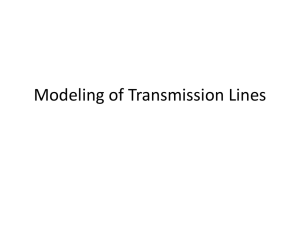 Modeling of Transmission Lines
