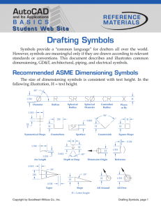 AutoCAD Drafting Symbols B A S I C S