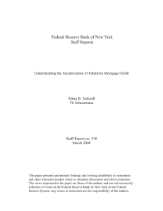 Federal Reserve Bank of New York Staff Reports