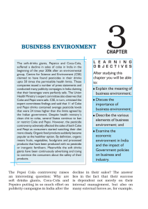 3 BUSINESS ENVIRONMENT CHAPTER L E A R N I N G