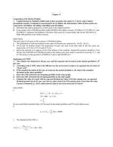 Chapter 13 Composition of the Market Portfolio