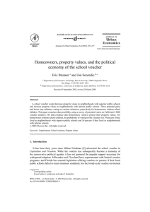 Homeowners, property values, and the political economy of the school voucher