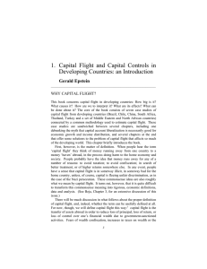 1.  Capital Flight and Capital Controls in Gerald Epstein