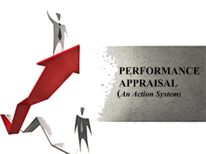 PERFORMANCE APPRAISAL ( An Action System