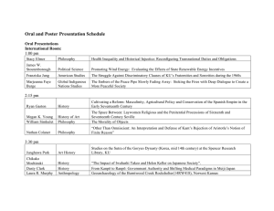 Oral and Poster Presentation Schedule  Oral Presentations International Room: