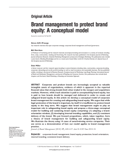 Brand  management  to  protect  brand