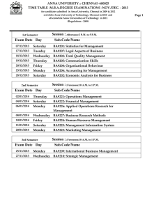 ANNA UNIVERSITY :: CHENNAI -600025  Page 1