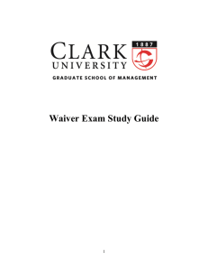 Waiver Exam Study Guide 1