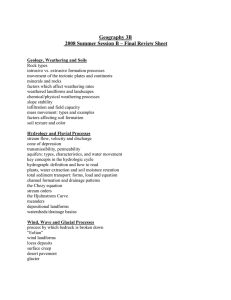 Geography 3B 2008 Summer Session B – Final Review Sheet