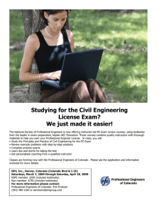 Studying for the Civil Engineering License Exam? We just made it easier!