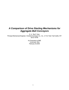 A Comparison of Drive Starting Mechanisms for Aggregate Belt Conveyors