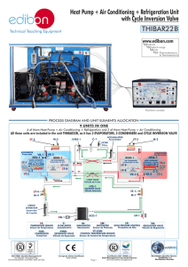 Cycle Inversion Valve THIBAR22B Heat Pump + Air Conditioning + Refrigeration Unit with