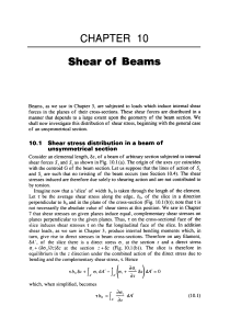 CHAPTER 10 Shear of  Beams