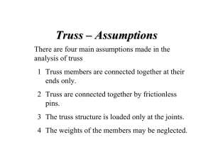 Truss – Assumptions