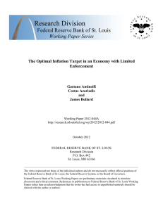 Research Division Federal Reserve Bank of St. Louis  Working Paper Series