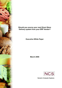 Should you source your next Direct Store  Executive White Paper