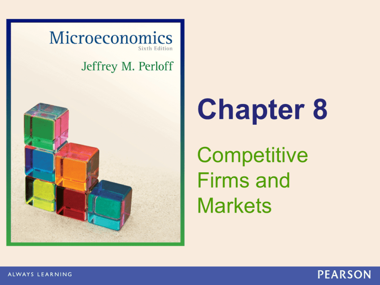 Chapter 8 Competitive Firms And Markets