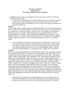 ISyE 3104 – Fall 2012 Homework 10